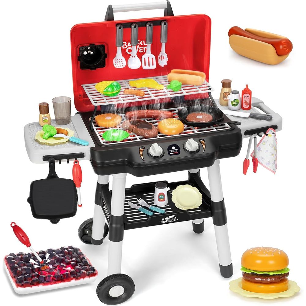 Kids Play Kitchen Toys, BBQ Gr - Kids Outdoor Grill 评论和价格