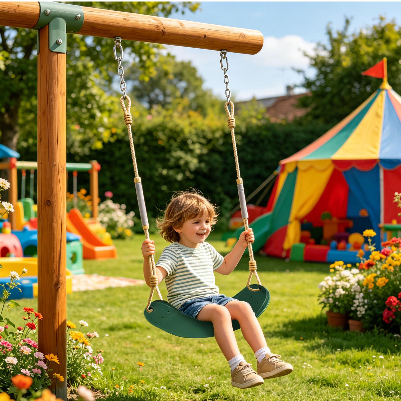 Backyard Swing Funny Soft Seat - Outdoor Children'S Park 评论和价格