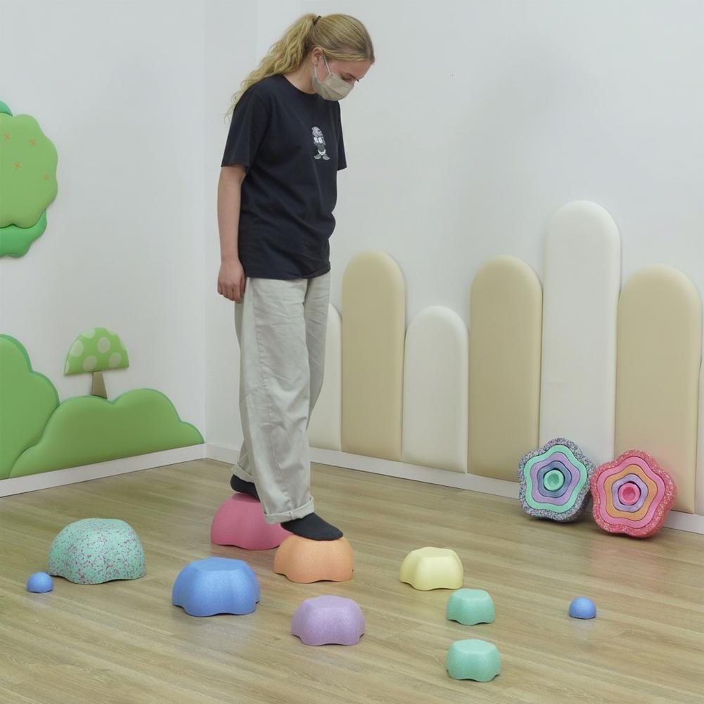 Flower Stepping Stones for Kid - Kids Outdoor Obstacle Course 评论和价格