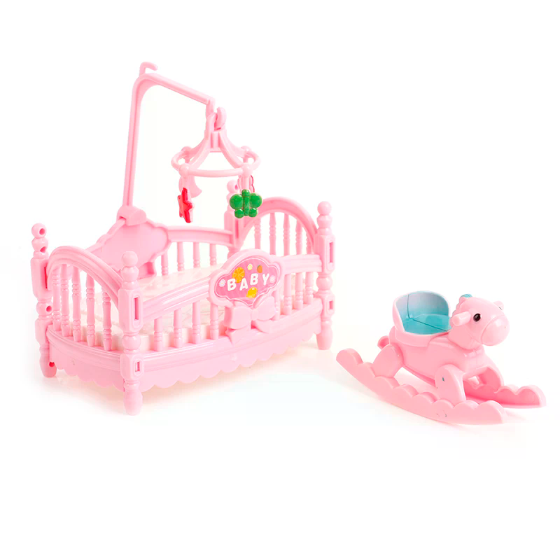 Miniature Crib Wooden Horse Se - Kids Outdoor Umbrella For Table 评论和价格