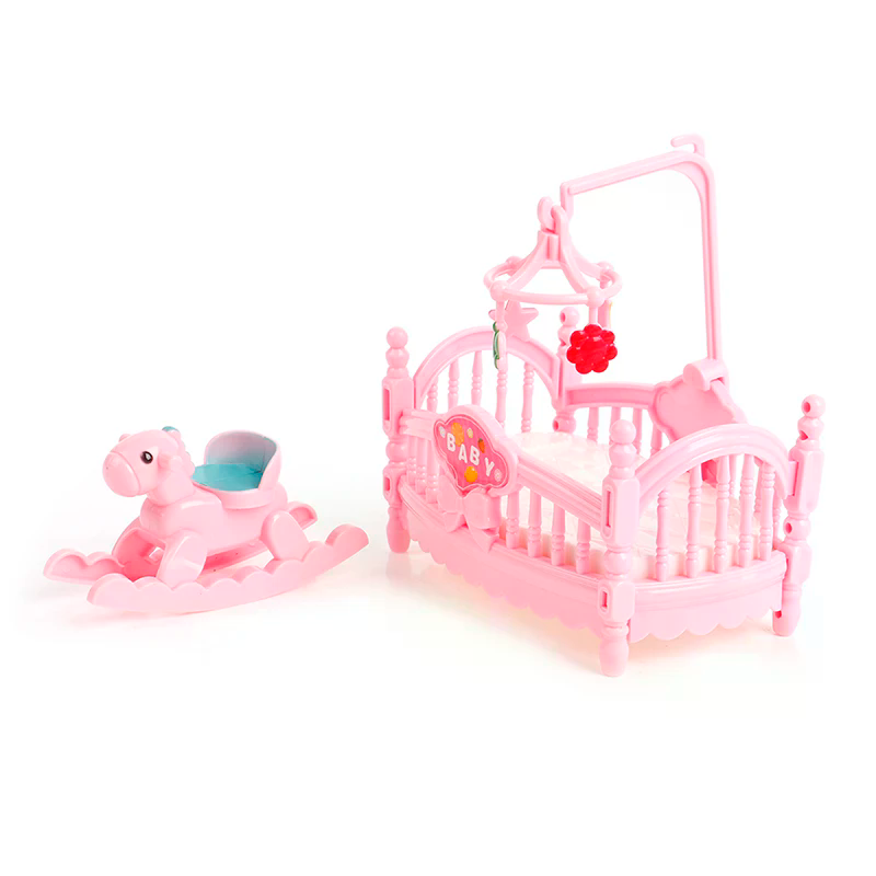 Miniature Crib Wooden Horse Se - Kids Outdoor Umbrella For Table 评论和价格