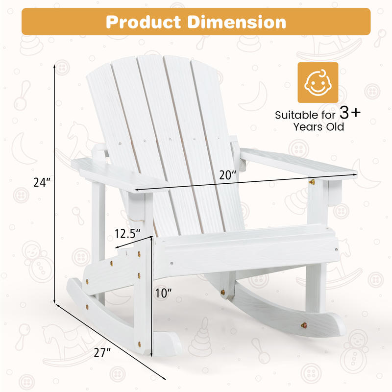 Outdoor Wooden Kid Adirondack  - Kids Outdoor Adirondack Chair 评论和价格