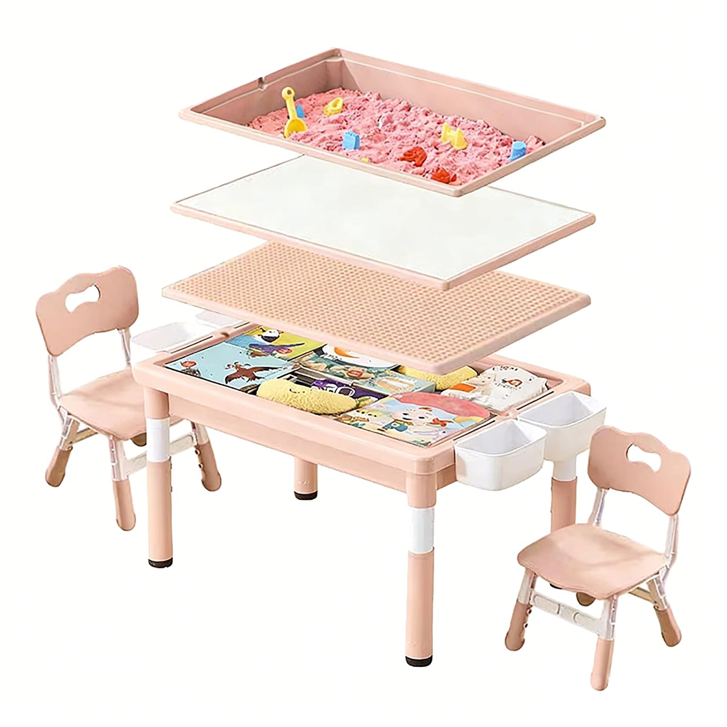 Kids Activity Table with Stora - Kids Outdoor Activity Table 评论和价格