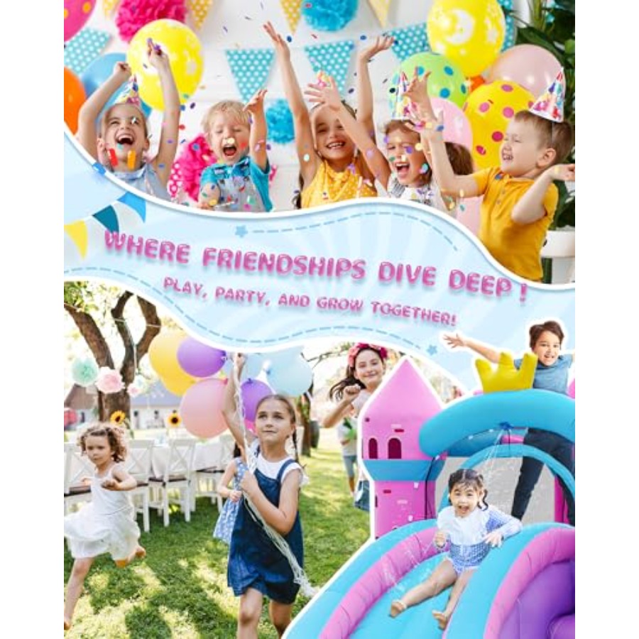 Backyard inflatable waterslide - Kids Outdoor House 评论和价格