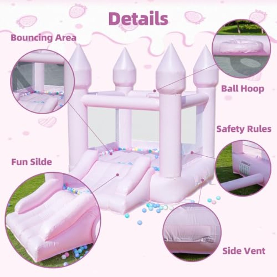 PVC bounce house for kids 3-6  - Kids Outdoor House 评论和价格