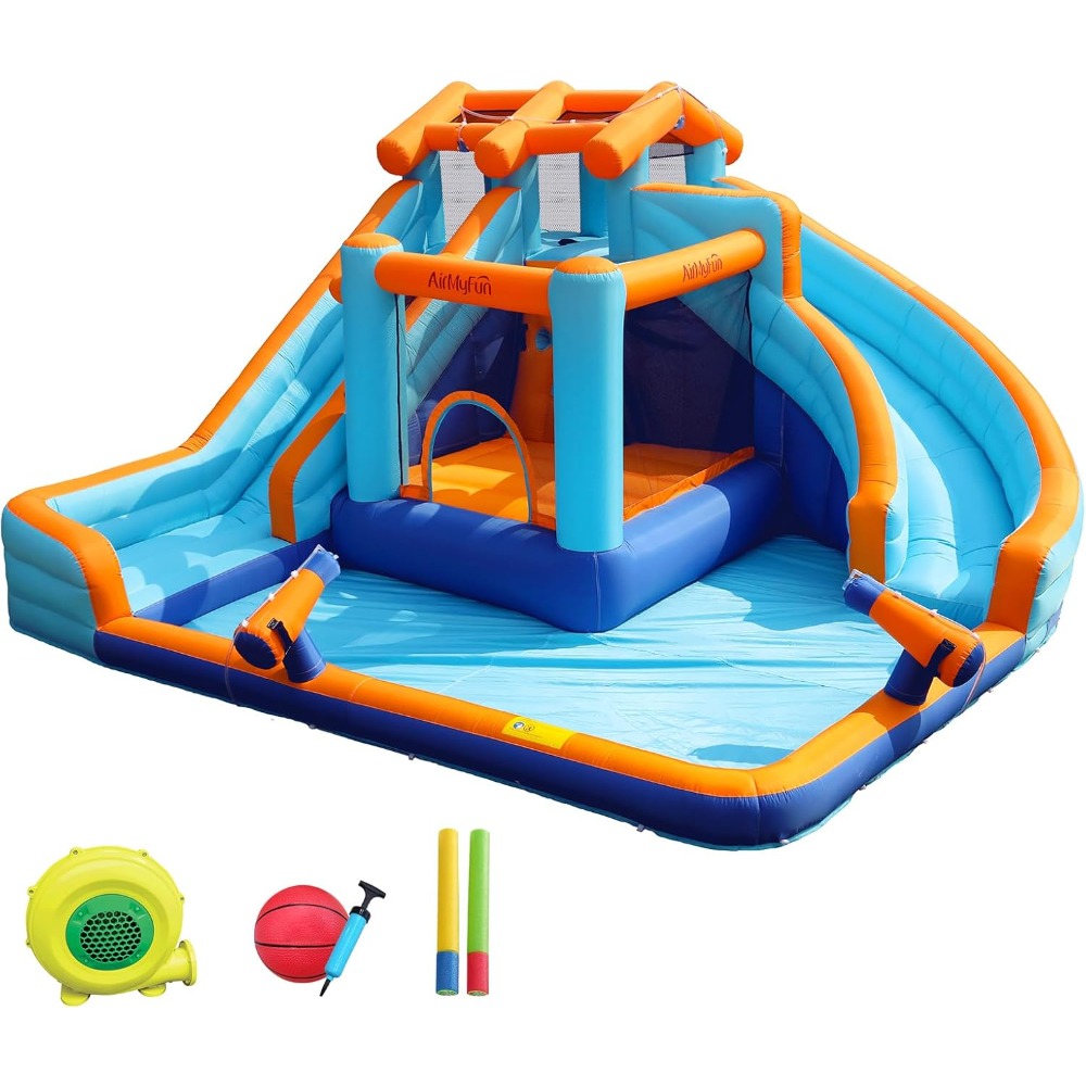 Large Water Slide Bounce House - Kids Outdoor House 评论和价格