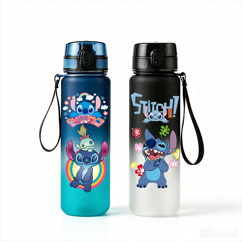 Stitch Anime Water Bottle 650m - Kids Outdoor Movies 评论和价格