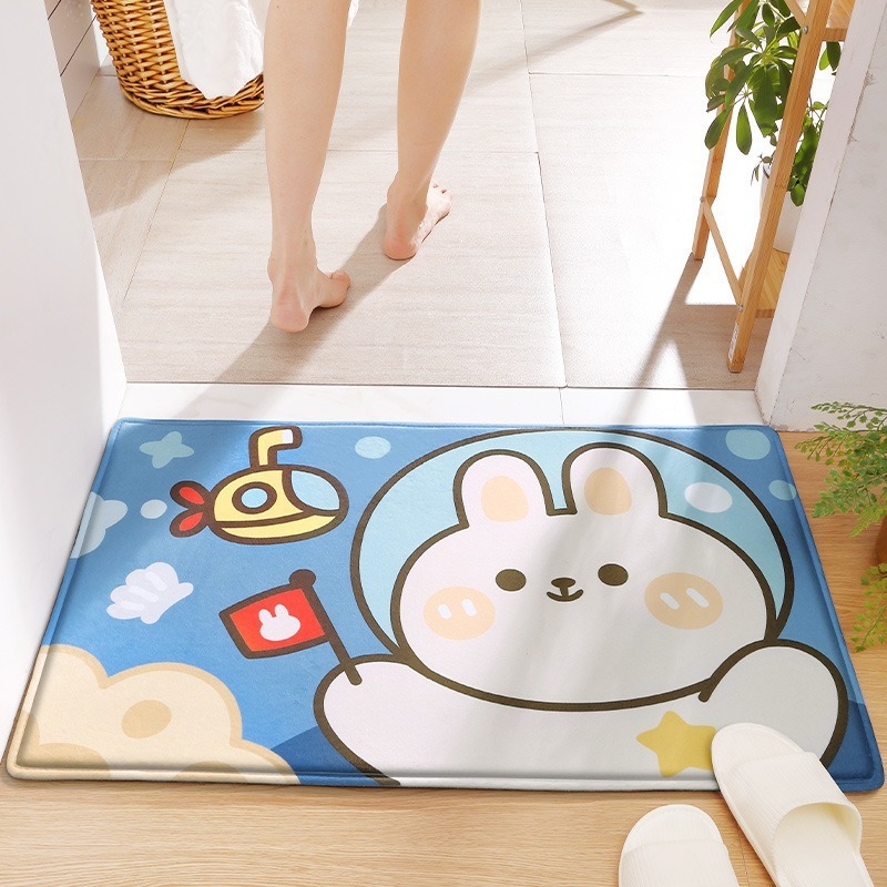 Rabbit Welcome Mat for Front D - Kids Outdoor Mat Waterproof 评论和价格