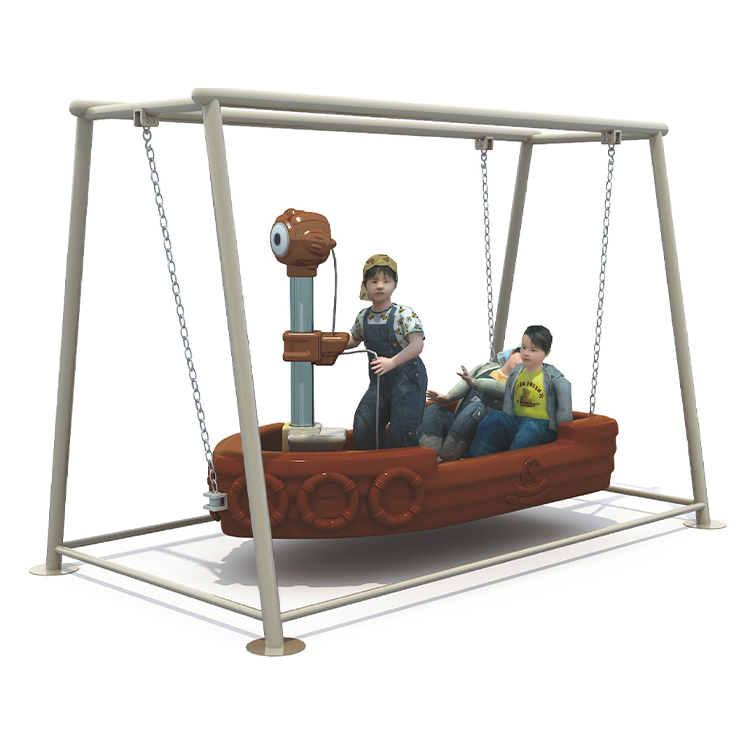 Pirate Ship Shape Swing Chair  - Kids Outdoor Playground 评论和价格
